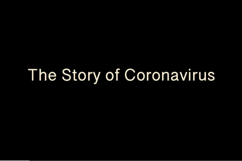 Screenshot. Story of Covid